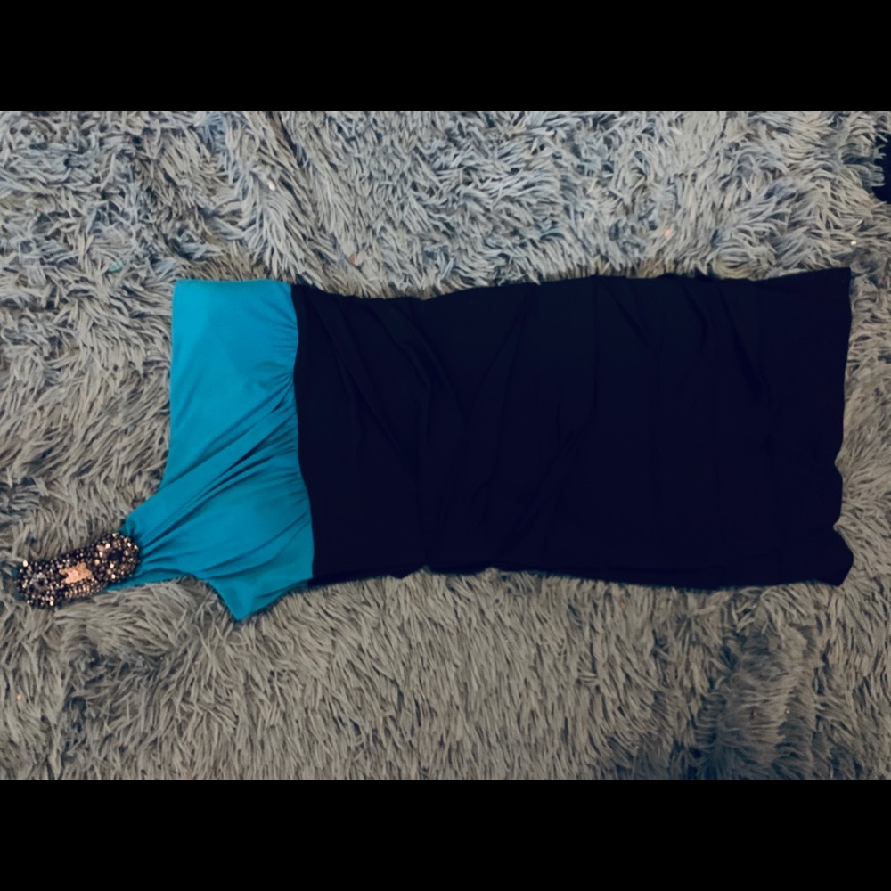 *One strap form fitting dress*